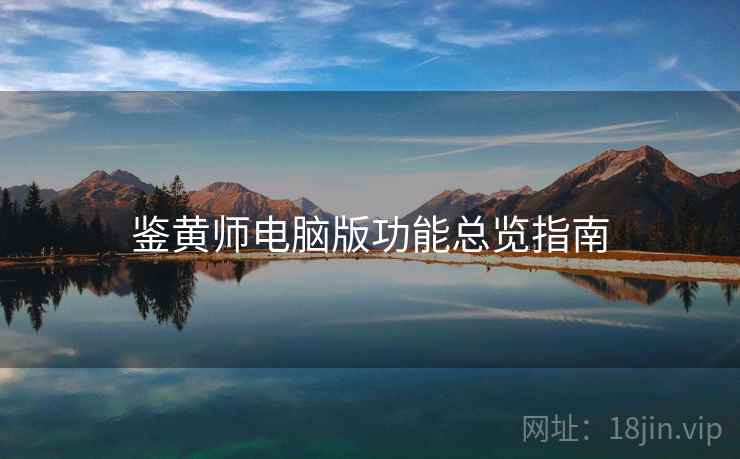 鉴黄师电脑版功能总览指南