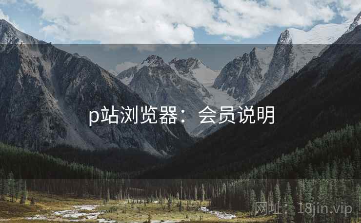 p站浏览器:会员说明 p站浏览器:会员说明