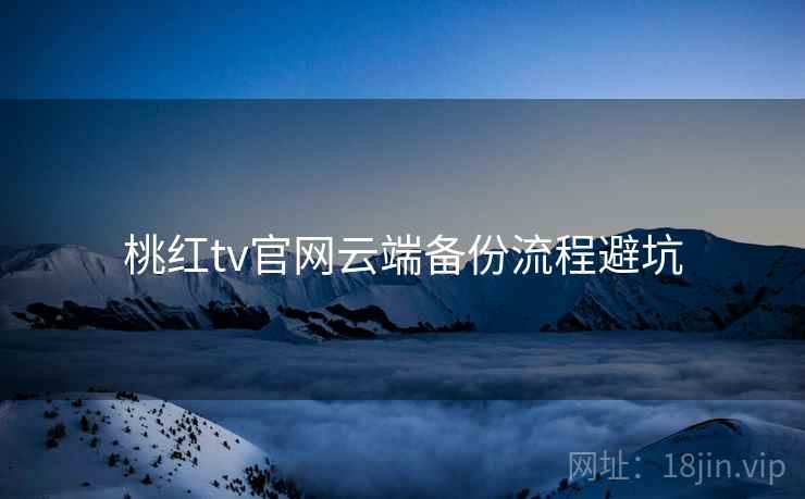 桃红tv官网云端备份流程避坑
